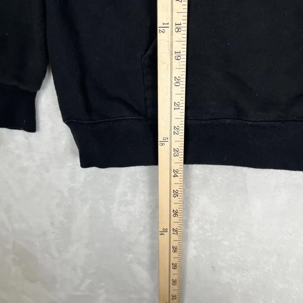 Thrasher Hoodie Mens S/M Black Flame Logo Fleece Pullover Sweatshirt Skate